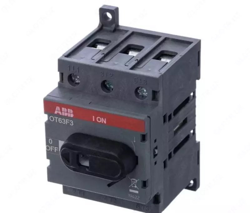 Рубильник ABB 3п OT63F3 63А (45А AC23) 1SCA105332R1001