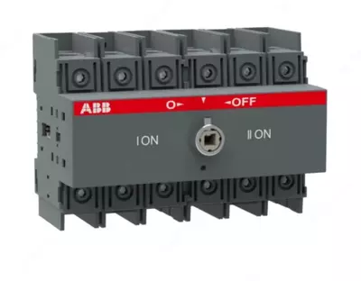 Рубильник реверсивный ABB OT100F3C 100А (80А AC23) 1SCA105008R1001