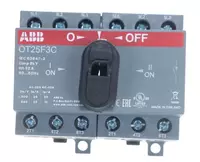 Рубильник реверсивный ABB OT25F3C 25А (20А AC23) 1SCA104863R1001 - от {0} сум