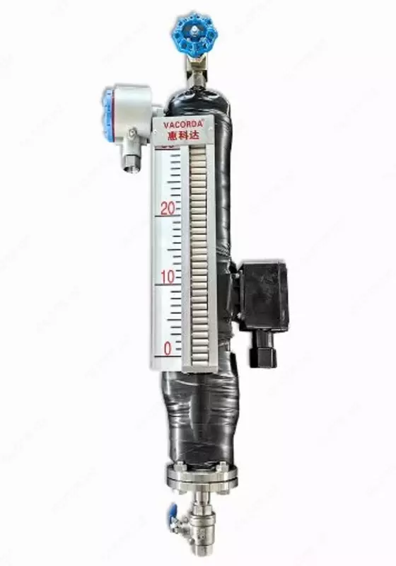 Магнитный датчик уровня жидкости с электрическим обогревом