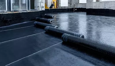 Рубероид синий