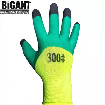 Перчатки рабочие с латексным покрытием №300