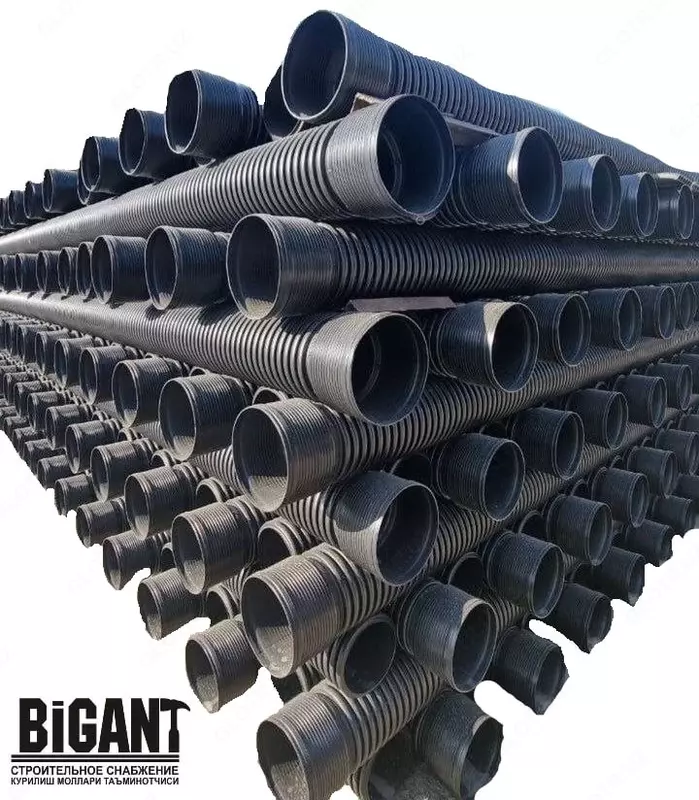 Gofra trubalar. Turli o'lchamlarda