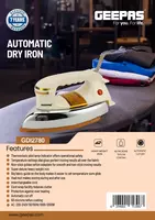 Утюг GEEPAS GDI2780 - 520 000 сум