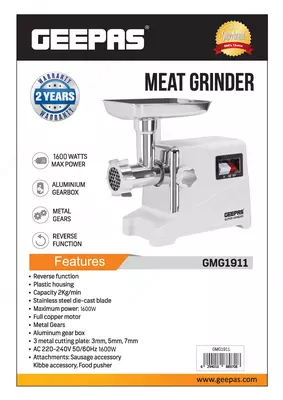 Мясорубка GEEPAS GMG1911