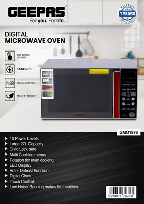 Mikroto'lqinli pech GEEPAS GMO1876