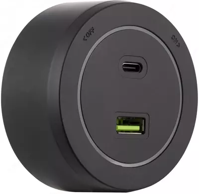 USB/Type-C rozetka treki, yoritgichli, harakatlanuvchi, 3A 5V - MAXI