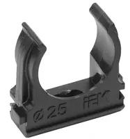 ELASTA Держатель с защелкой CF25 черный IEK