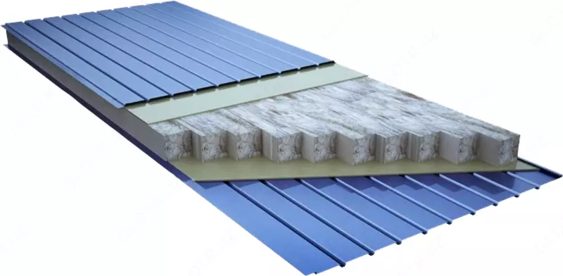 Стеновые сэндвич-панели c изоляцией из базальта