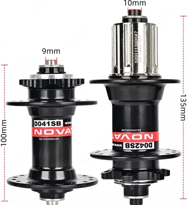  Novatec 11 S orqa+old g‘ildirak peredok komplekti (MTB/Shosse) - 