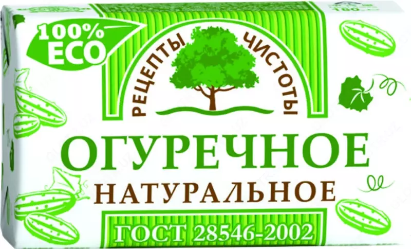 Мыло туалетное Огуречное Рецепты чистоты