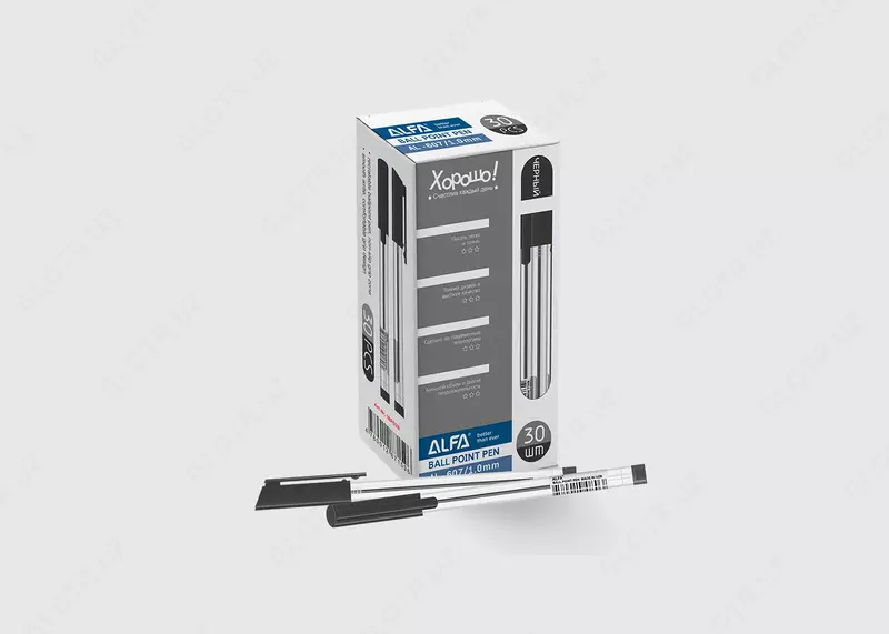 Sharikli ruchkalar AL- 607 qora/qizil/yashil