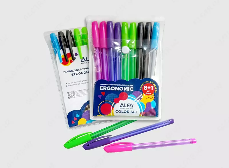 Цветные шариковые ручки ERGONOMIC COLOR SET