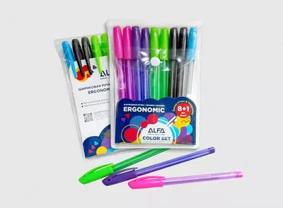 Цветные шариковые ручки ERGONOMIC COLOR SET