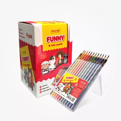 Цветные карандаши Monet “Funny”12 цветов