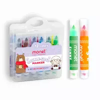 Фломастеры со штампом Monet Funny 12 цветов