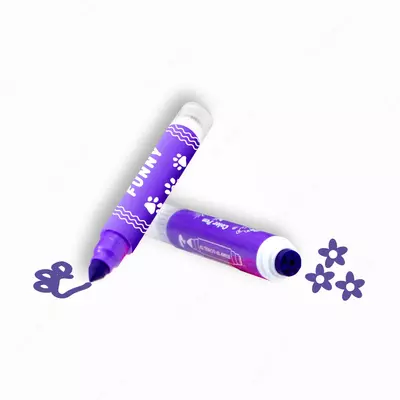 Monet Funny flomasterlari shtamp bilan 12 rang Monet Funny flomasterlari shtamp bilan 12 rang