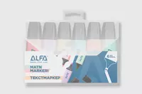 Matn markeri Alfa Pastel 6 dona