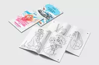 Раскраска с наклейками