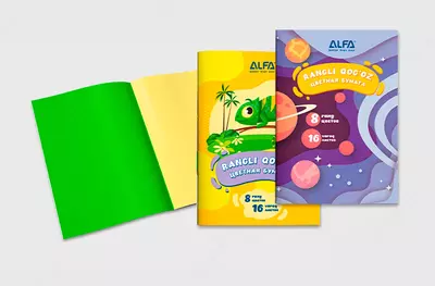 Цветная бумага 8 цветов - 7 000 сум / шт.