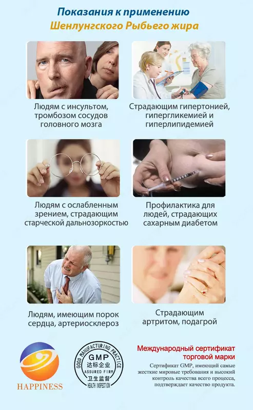 630 000 сум Шенлунгский рыбий жир в капсулах для улучшения работы сердца