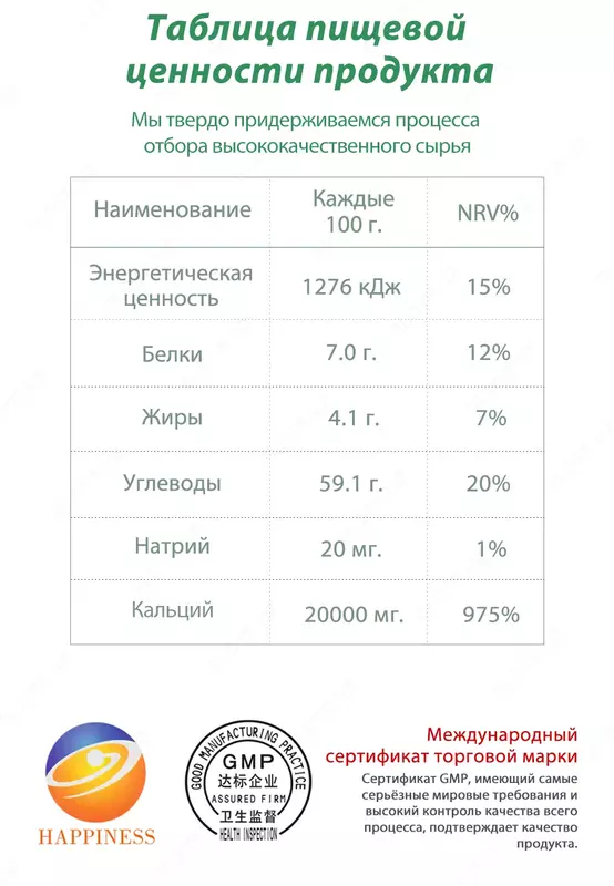 Кальций «Шенлунг Гаогай» - для восстановления баланса кальция - корпорации Шен Лунг HAPPINESS