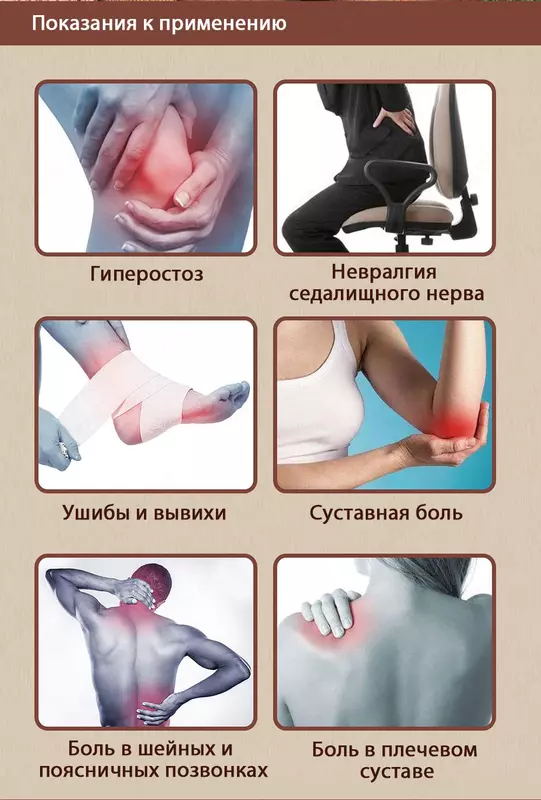 Пластырь для суставов - для восстановления функции позвоночника и суставов корпорации Шен Лунг HAPPINESS