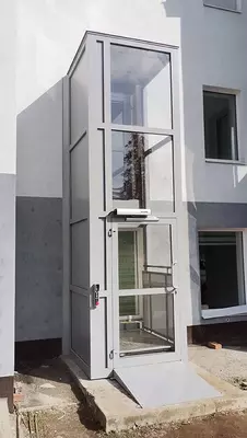 Вертикальный подъёмник для инвалидов в шахте (Шахтный инвалидный подъёмник) Оптом и розница