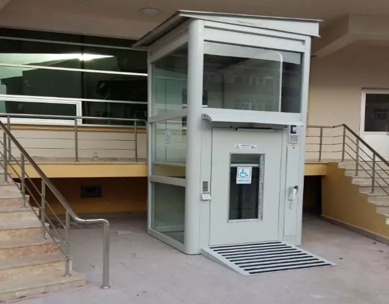 Инвалидный подъёмник закрытый шахтный 6 метров