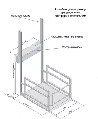 Вертикальный инвалидный подъёмник ComDis120 - Ruisel Elevator