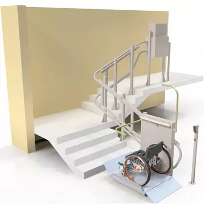 от 95 000 000 сум / шт Наклонный (лестничный) инвалидный подъёмник ComDis-250 W