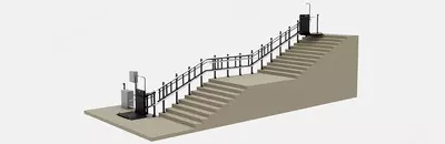 Наклонный (лестничный) инвалидный подъёмник ComDis-250 Y