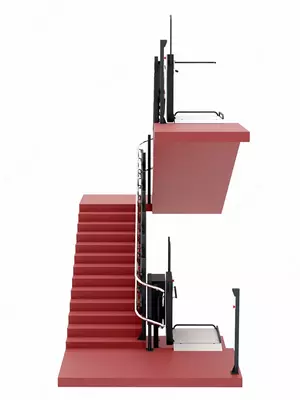 Наклонный инвалидный подъемник Ruisel Elevator