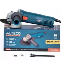  Угловая шлифмашина ALTECO Heavy Duty AGH 1000-125 E Только в розницу