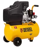 Компрессор воздушный DC1500/24  прямой привод  1.5 кВт  24 литра  220 л/мин DENZEL 58160