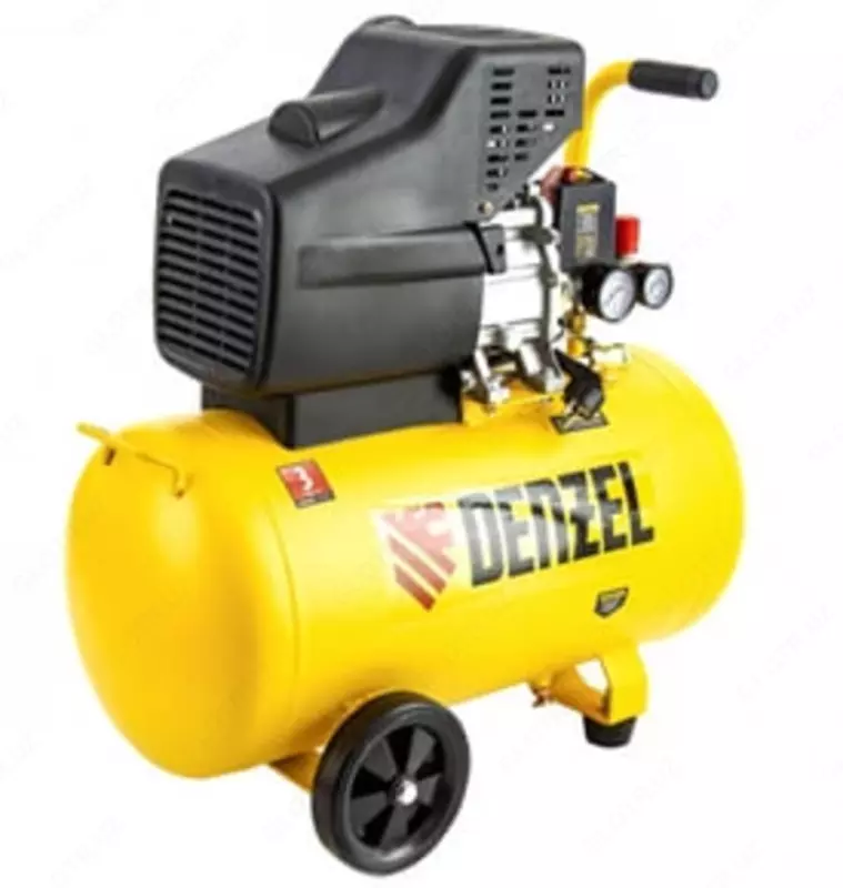  Компрессор воздушный  прямой привод DC1500/50  1 5 кВт  50 литров  220 л/мин DENZEL 58161 - 