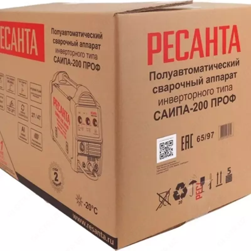   Сварочный полуавтоматический инверторный аппарат Ресанта САИПА-200 ПРОФ 65/97