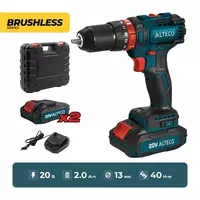  Бесщеточная аккумуляторная дрель-шуруповерт ALTECO CID 1813 Li BL X2 - 