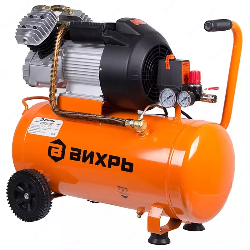 Компрессор воздушный Вихрь КМП-400/50 / 400л/мин / 8бар / 74/3/6