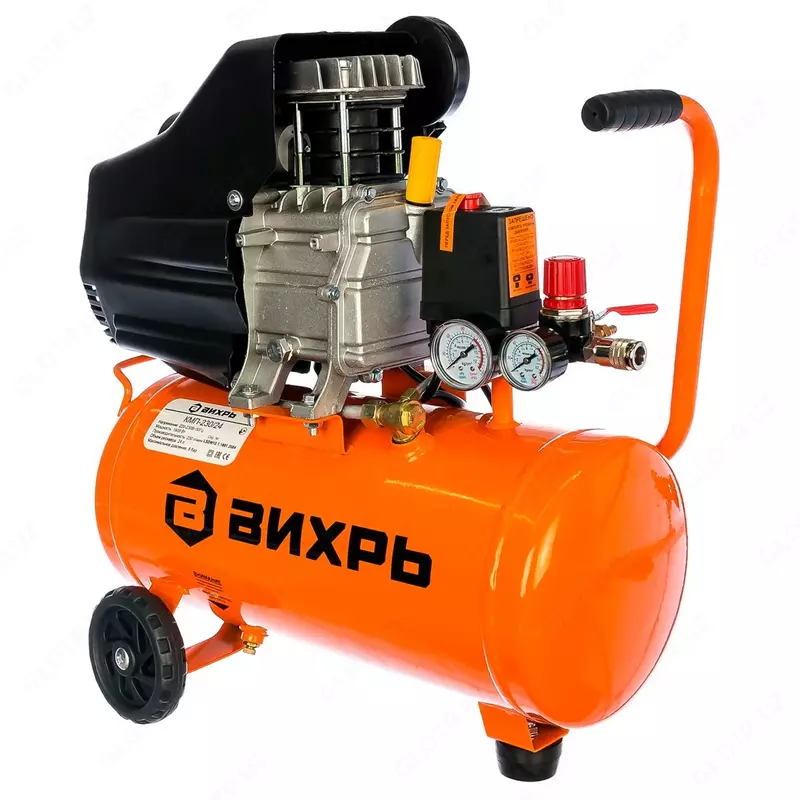 Компрессор поршневой Вихрь КМП-230/24 / 230л/мин / 8бар / 74/3/2