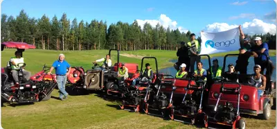 Проектировка, строительство и обслуживание гольф - футбольных игровых полей.