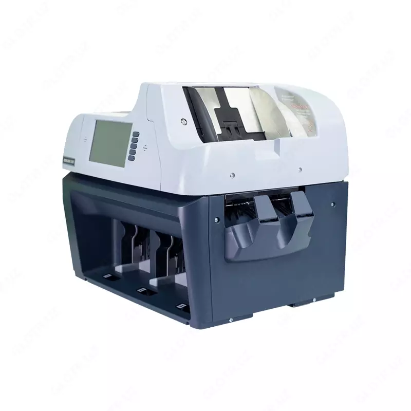   Профессиональный трехкарманный (3+1) мультивалютный счетчик-сортировщик банкнот Magner 350N с функцией распознавания ветхости.