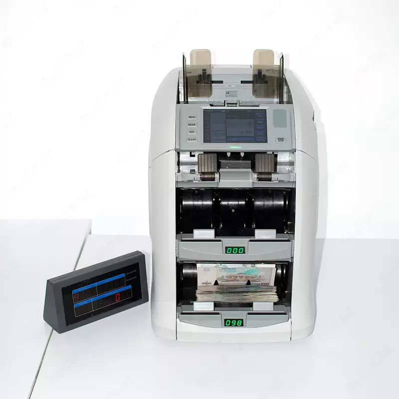   BANKOSA BK-210F: Трехкарманный (2+1) счетчик сортировщик банкнот с распознаванием номиналов и ветхости банкнот