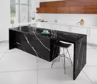 Marquina Lavagna premium kvarts toshi. Brend: Radianz. Ishlab Chiqaruvchi: Lotte (Janubiy Koreya). Qalinligi 2 sm. maydoni: 4