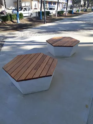 Скамейка / урна / мусор бак / ландшафт дизайн / остановка / банкомат Art Bench