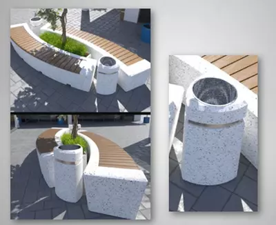 Скамейки и урны садовые парковые - Art Bench