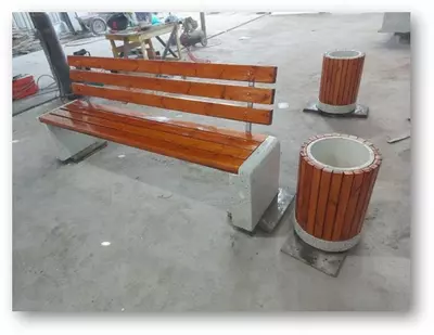 Skameyka axlat qutisi gul qutisi tray bankomat Art Bench