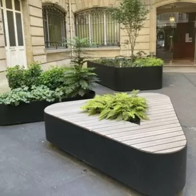 Скамейка урна латок кашпо Art Bench