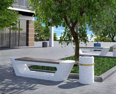 Декоративные садовые скамейки и урны В любом дизайне. Art Bench