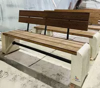 Suyanchiqli va suyanchiqsiz skameykalar Loft Urna Landshaft dizayn Art Bench